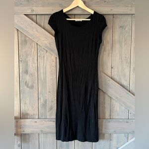 Stretchy Midi Dress | Black | M